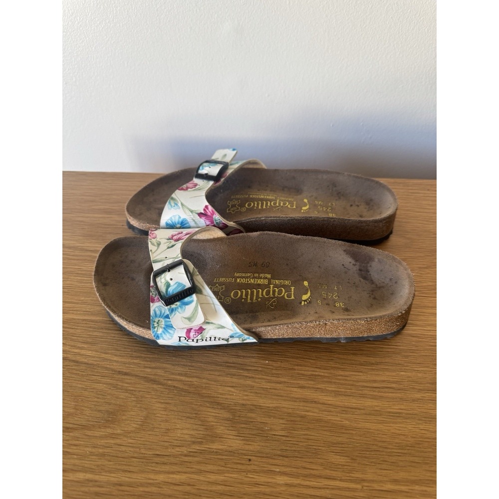 Papillio Birkenstock Sandals Women SIZE US 7 EU 38  Pink/white Floral Narrow fit